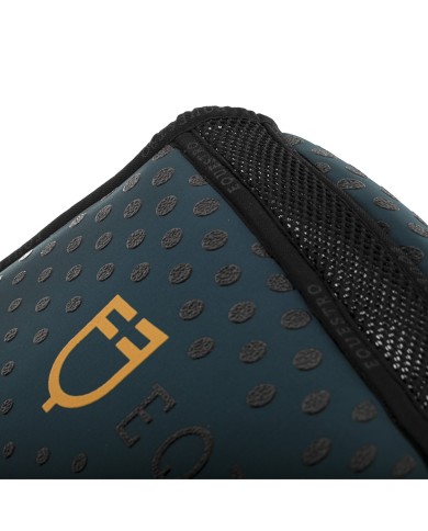 COMPENSA. EQ. IN M.FOAM CON GRIP, TESSUTO TRAFORATO SUL GAR. LOGO GIALLO