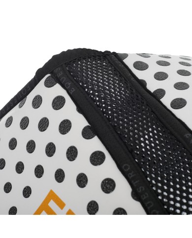 COMPENSA. EQ. IN M.FOAM CON GRIP, TESSUTO TRAFORATO SUL GAR. LOGO GIALLO