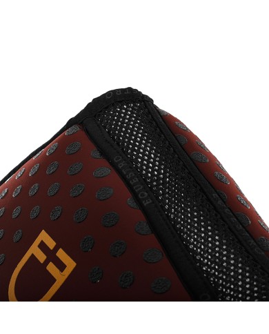 COMPENSA. EQ. IN M.FOAM CON GRIP, TESSUTO TRAFORATO SUL GAR. LOGO GIALLO