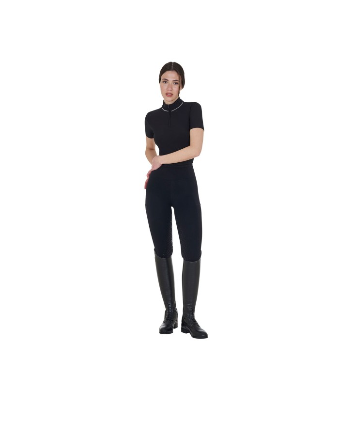 WOMEN S PERFORATED HYBRID TRAINING LEGGINGS