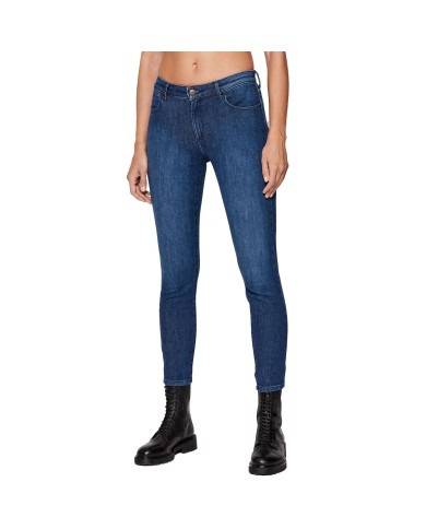 JEANS WRANGLER DONNA SKINNY AUTHENTIC BLUE ELASTICIZZATO W28KZM23Z