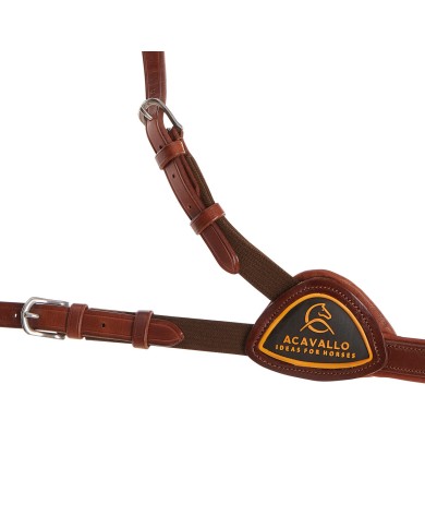 CALFSKIN LEATHER 5 POINT ATTACHMENT BREASTPLATE