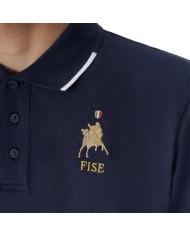 MEN S COTTON PIQUET POLO SHIRT SS BUTTONS EQUESTROxFISE
