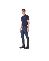MEN S COTTON PIQUET POLO SHIRT SS BUTTONS EQUESTROxFISE