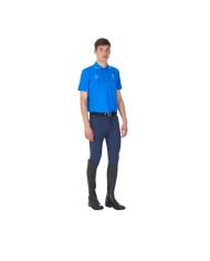 MEN S COTTON PIQUET POLO SHIRT SS BUTTONS EQUESTROxFISE