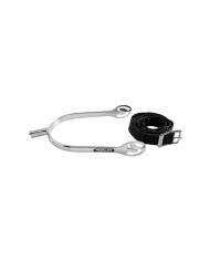 SPERONI CROMATI A TRONCHETTO METALAB C/LACCIOLINI NYLON