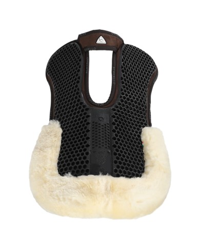 WITHERS FREE HEXAGONAL GEL PAD W/MEMORY & BACK SHEEPSKIN EDGE
