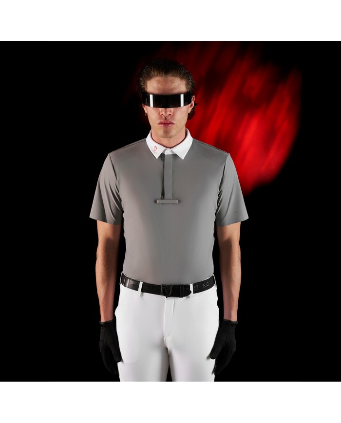 MEN S COMPETITION RIDERTECHNOLOGY POLO SHIRT SS WITH BUTTONS