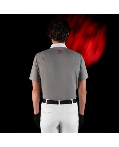 MEN S COMPETITION RIDERTECHNOLOGY POLO SHIRT SS WITH BUTTONS