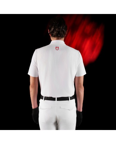 MEN S COMPETITION RIDERTECHNOLOGY POLO SHIRT SS WITH BUTTONS