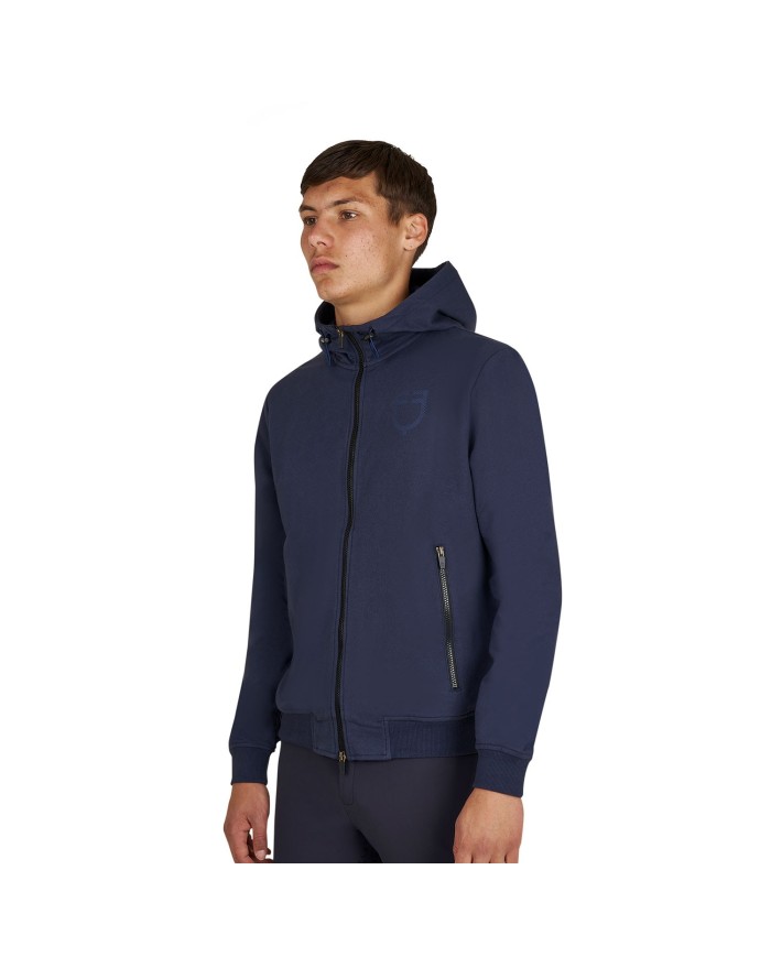 MEN S SHINY TRASPARENT LOGO HOODIE