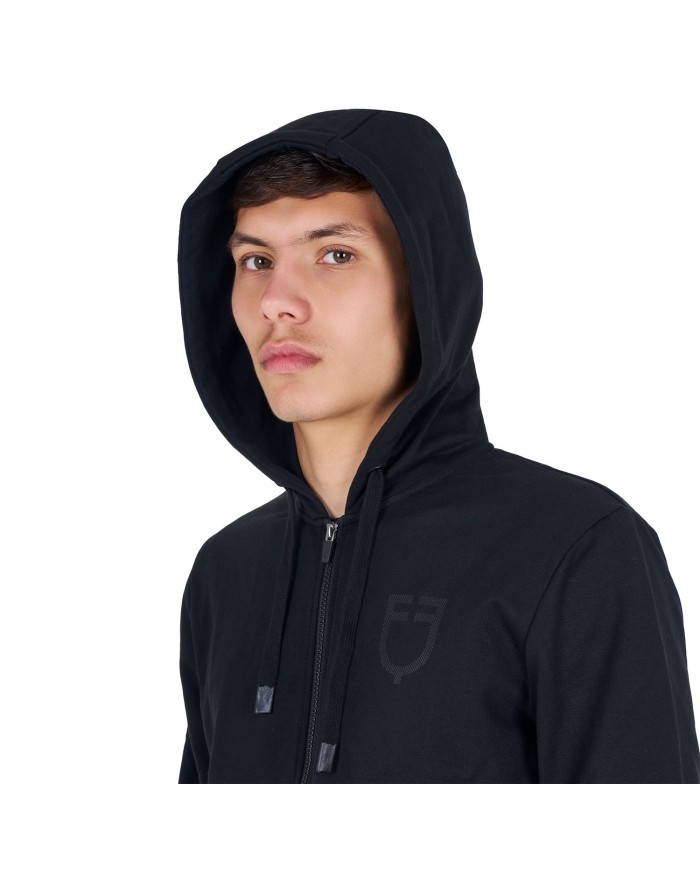 MEN S SHINY TRASPARENT LOGO HOODIE