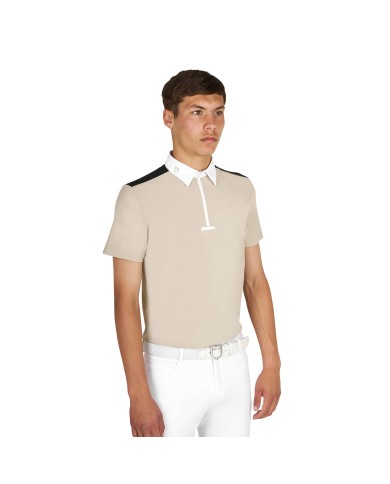MEN S BASIC COMPETITION POLO SHIRT SS ZIP