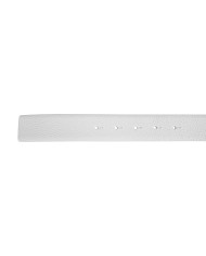 CINTURA IN CUOIO LISCIO DOUBLE FACE CON FIBBIA LOGO