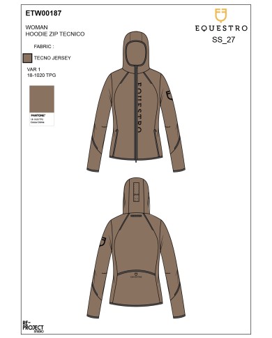 WOMEN S TECNO JERSEY HOODIE ZIP