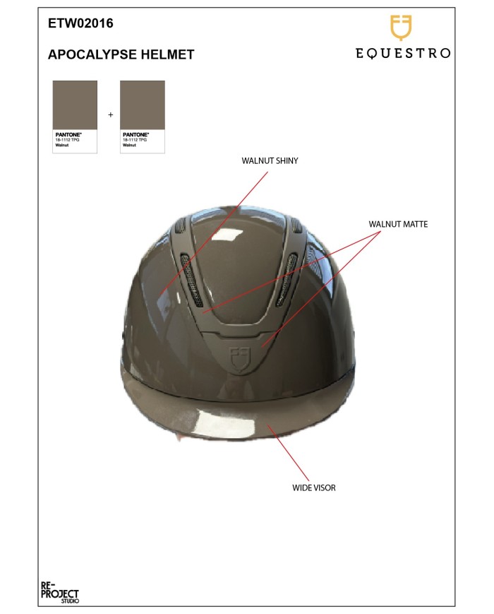 WOMEN APOCALIPSE HELMET WITH SHINY SHELL