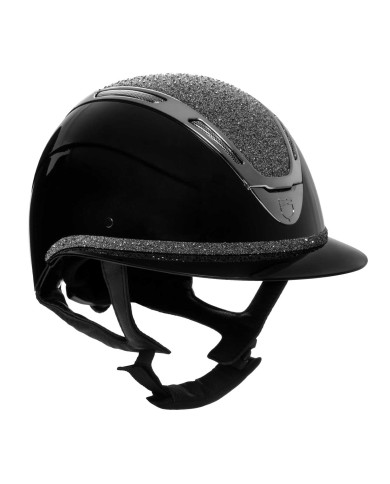 WOMEN APOCALIPSE HELMET WITH DIAMONDS AND SHINY SHELL