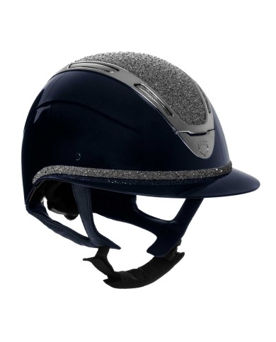 WOMEN APOCALIPSE HELMET WITH DIAMONDS AND SHINY SHELL