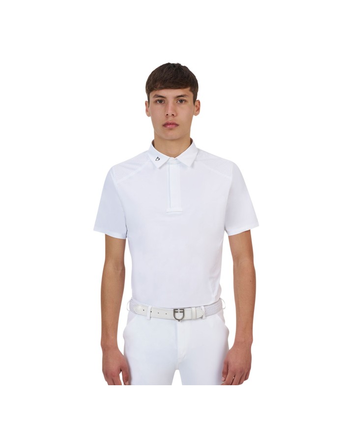 MEN S COMPETITION RIDERTECHNOLOGY POLO SHIRT SS WITH BUTTONS