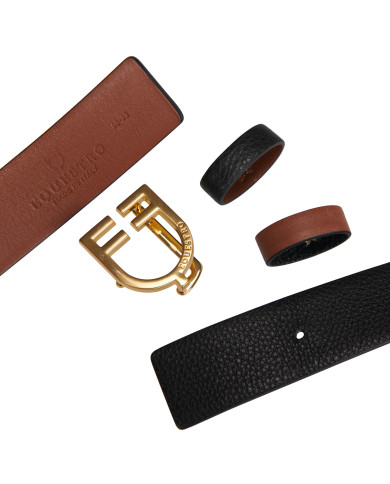 Cintura in cuoio liscio double face Cintura in cuoio liscio double face