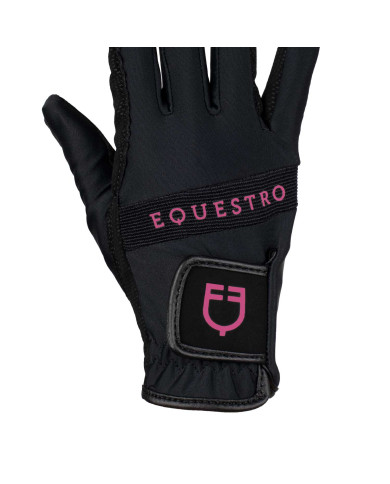 Guanti in tessuto tecnico con logo multicolor Guanti in tessuto tecnico con logo multicolor