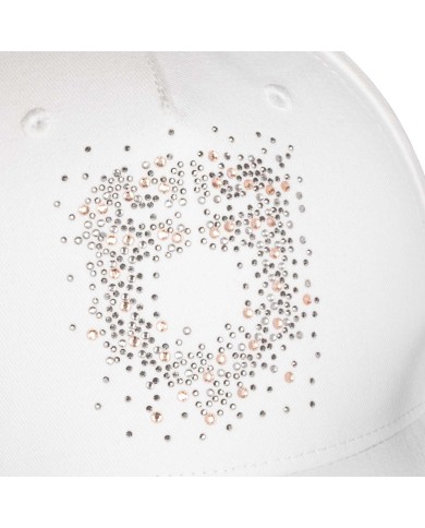 WOMAN BASEBALL CAP WITH RHINESTONE LOGO