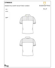 WOMAN POLO SHIRT SS BUTTONS 1/2 MESH