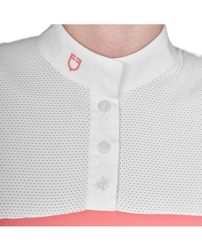 WOMAN POLO SHIRT SS BUTTONS 1/2 MESH