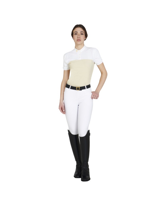 WOMAN POLO SHIRT SS BUTTONS 1/2 MESH