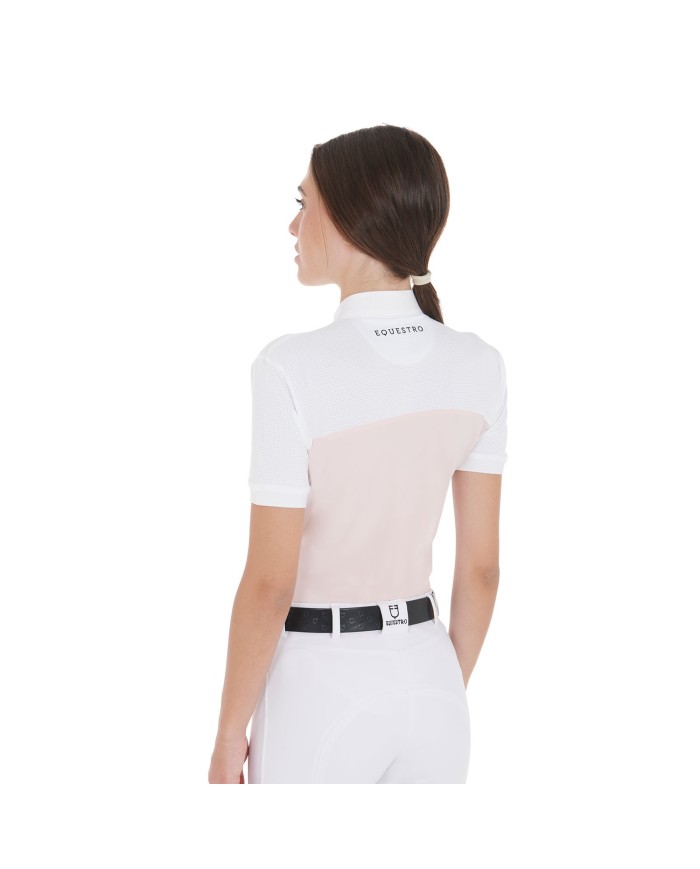 WOMAN POLO SHIRT SS BUTTONS 1/2 MESH