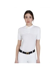WOMAN POLO SHIRT SS BUTTONS 1/2 MESH