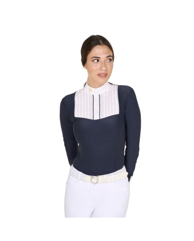 WOMAN COMPETITION LS BUTTONS SHIRT 1/2 COTTON
