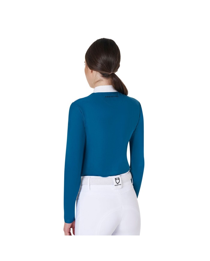 WOMAN COMPETITION LS ZIP SHIRT 1/2 MESH