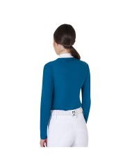 WOMAN COMPETITION LS ZIP SHIRT 1/2 MESH