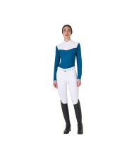 WOMAN COMPETITION LS ZIP SHIRT 1/2 MESH