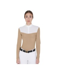 WOMAN COMPETITION LS ZIP SHIRT 1/2 MESH