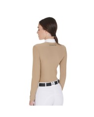 WOMAN COMPETITION LS ZIP SHIRT 1/2 MESH