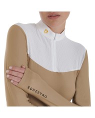 WOMAN COMPETITION LS ZIP SHIRT 1/2 MESH