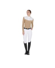 WOMAN COMPETITION LS ZIP SHIRT 1/2 MESH