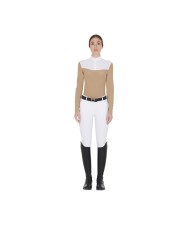 WOMAN COMPETITION LS ZIP SHIRT 1/2 MESH