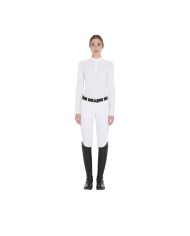 WOMAN COMPETITION LS ZIP SHIRT 1/2 MESH
