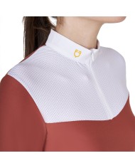 WOMAN COMPETITION LS ZIP SHIRT 1/2 MESH
