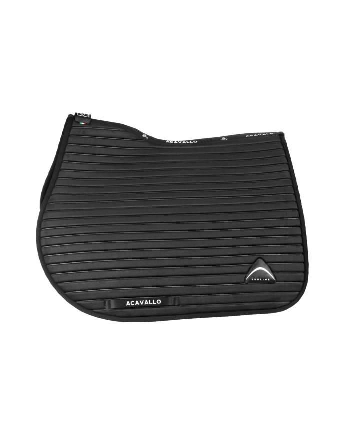 STRIPE SUEDE JUMPING SADDLE PAD