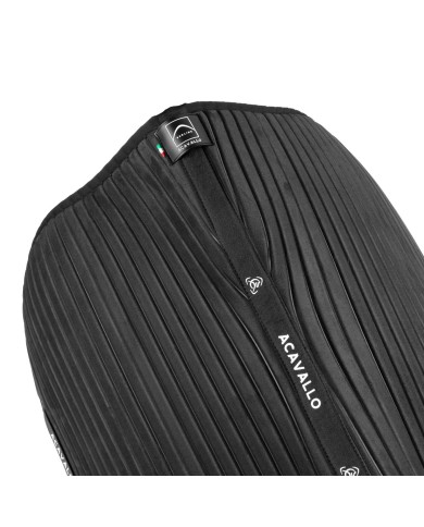 STRIPE SUEDE JUMPING SADDLE PAD