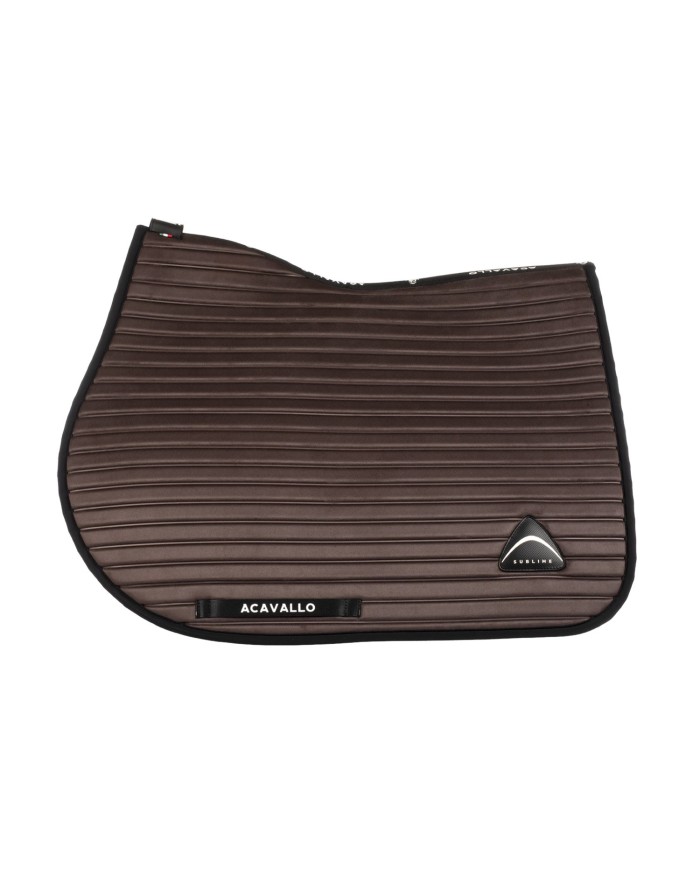 STRIPE SUEDE JUMPING SADDLE PAD