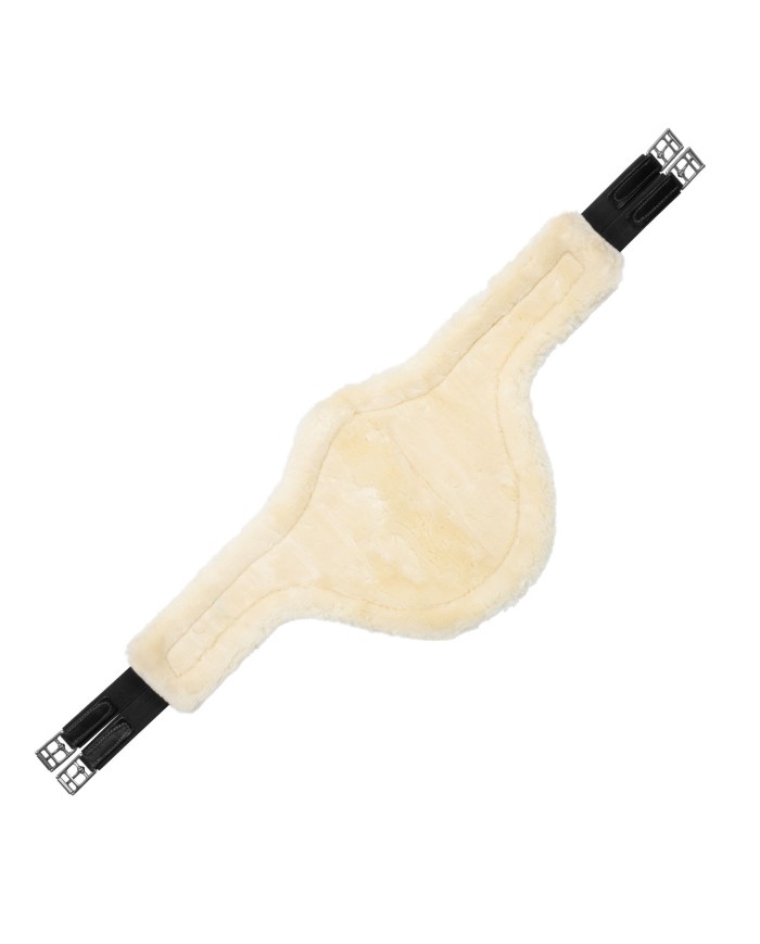 LEATHER STUDGUARD GIRTH W/REMOVABLE ECOWOOL LINING