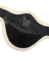 LEATHER STUDGUARD GIRTH W/REMOVABLE ECOWOOL LINING