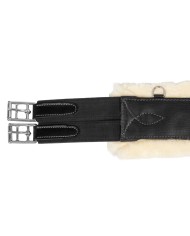 LEATHER STUDGUARD GIRTH W/REMOVABLE ECOWOOL LINING
