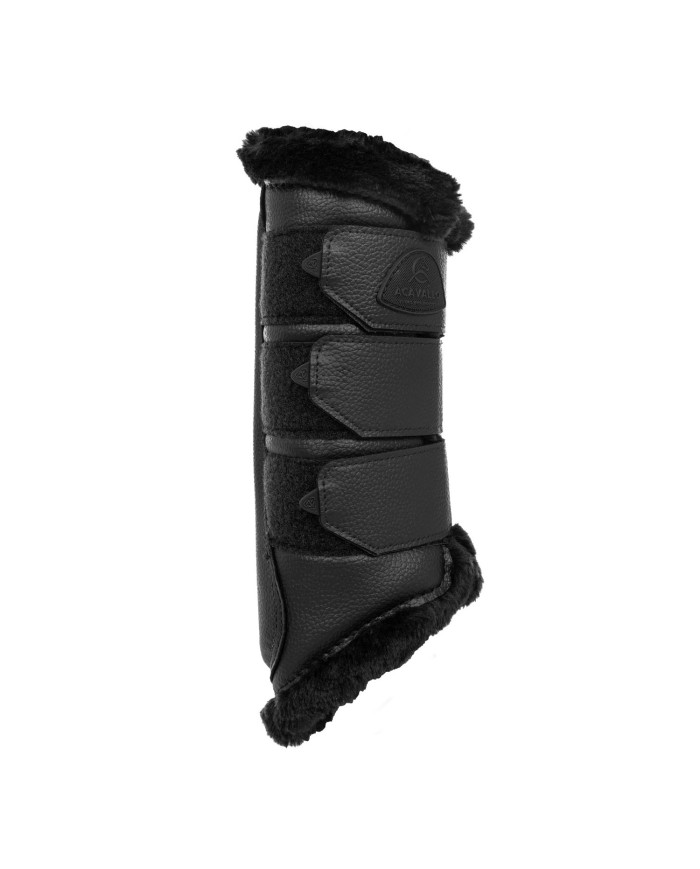 ACAVALLO HIND BRUSHING HORSE BOOTS W/SYNTHETIC FUR W/TRIPLE