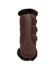 ACAVALLO HIND BRUSHING HORSE BOOTS W/SYNTHETIC FUR W/TRIPLE